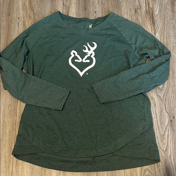 Browning Tops - Green Long Sleeve Browning Shirt